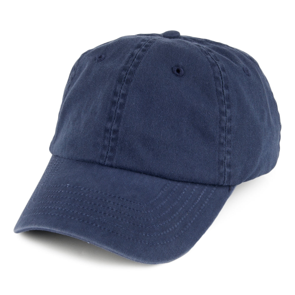 Vintage Cotton Baseball Cap - Navy Blue – Village Hats