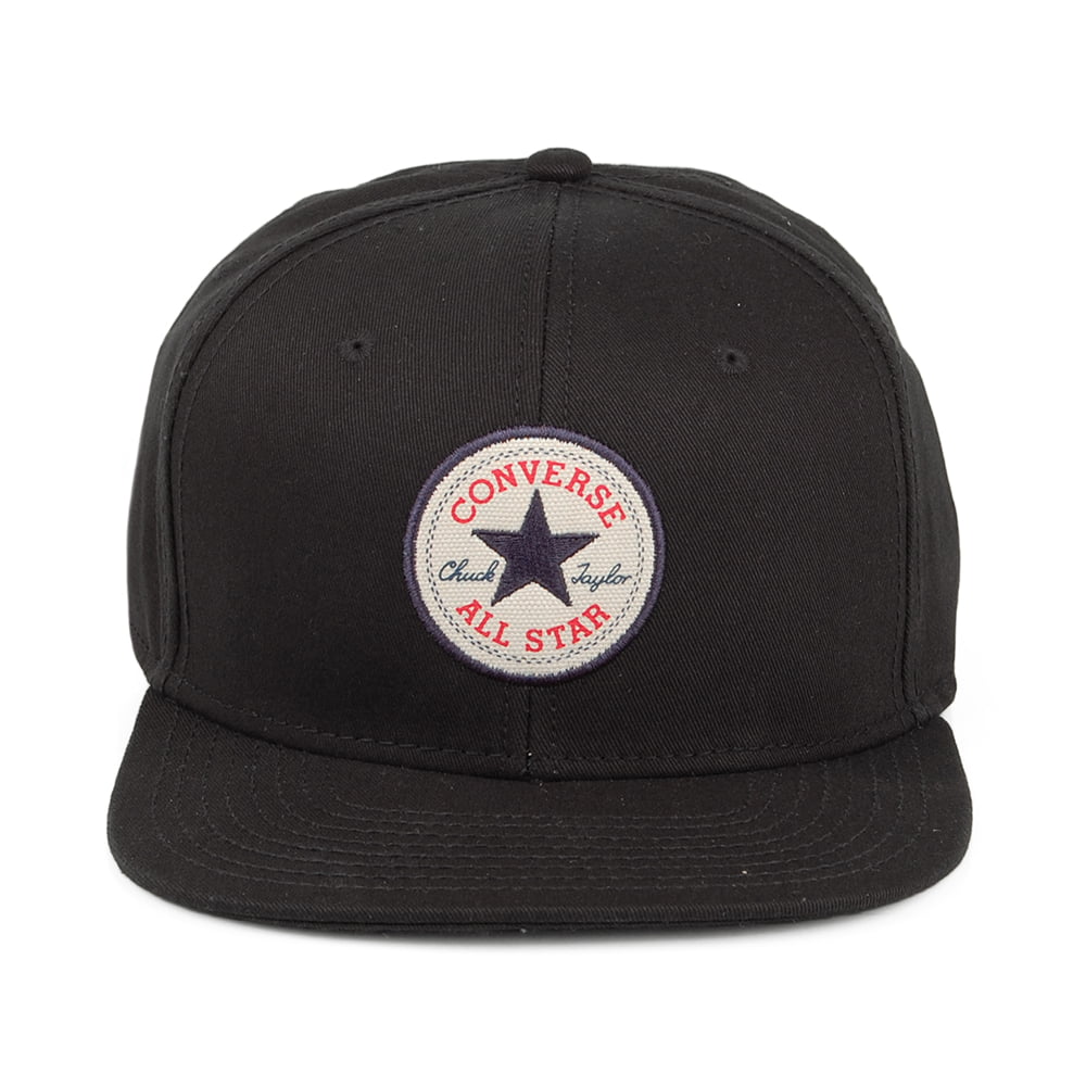 Converse Cotton Twill Core Snapback Cap - Black