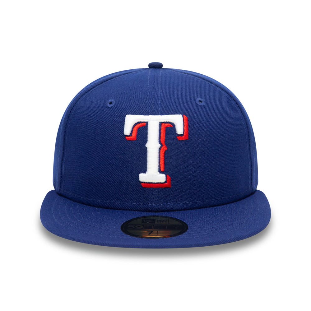 New Era 59FIFTY Texas Rangers Baseball Cap - MLB On Field AC Perf - Blue