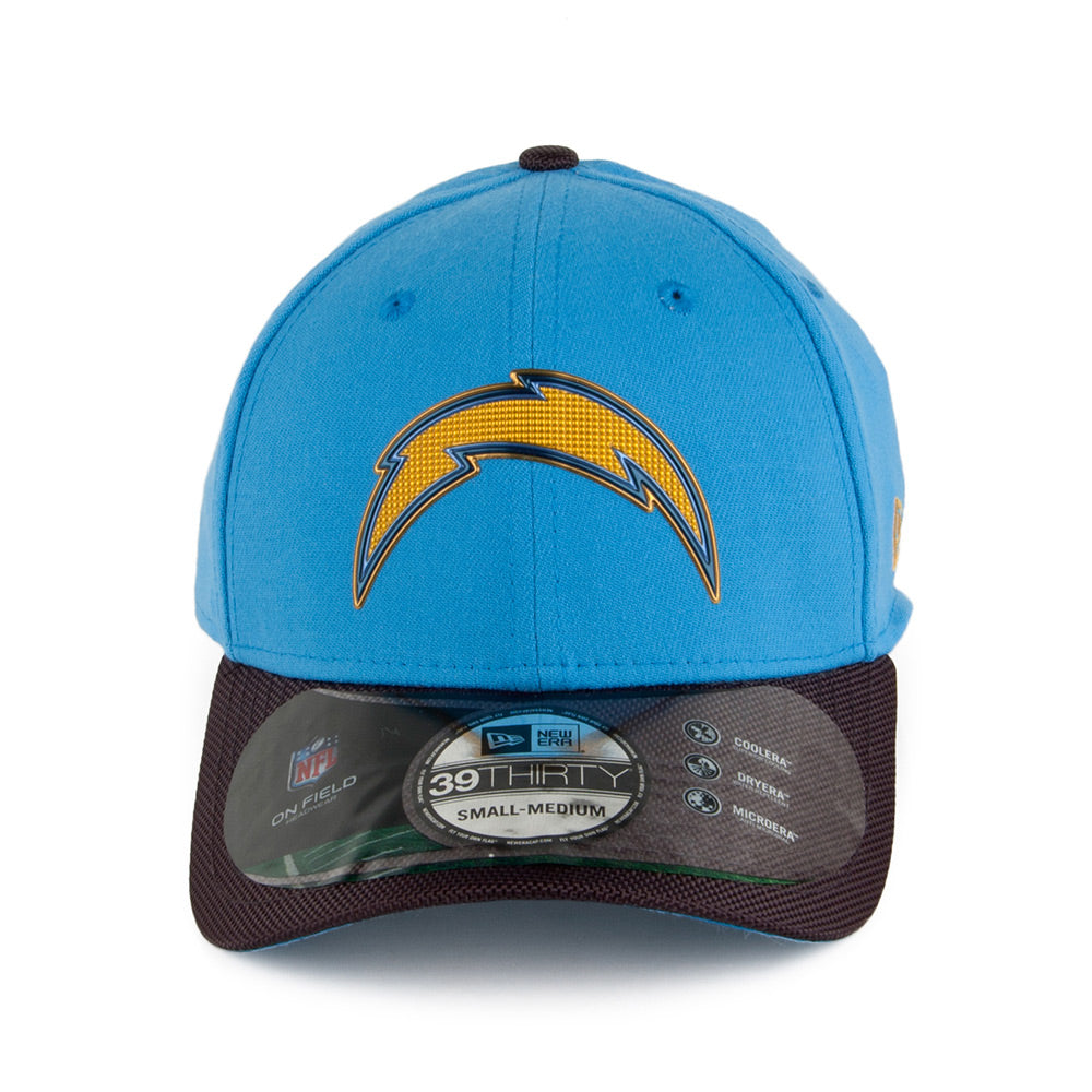 New Era 39THIRTY Los Angeles Chargers Baseball Cap - NFL Gold Collection - Blue-Grey