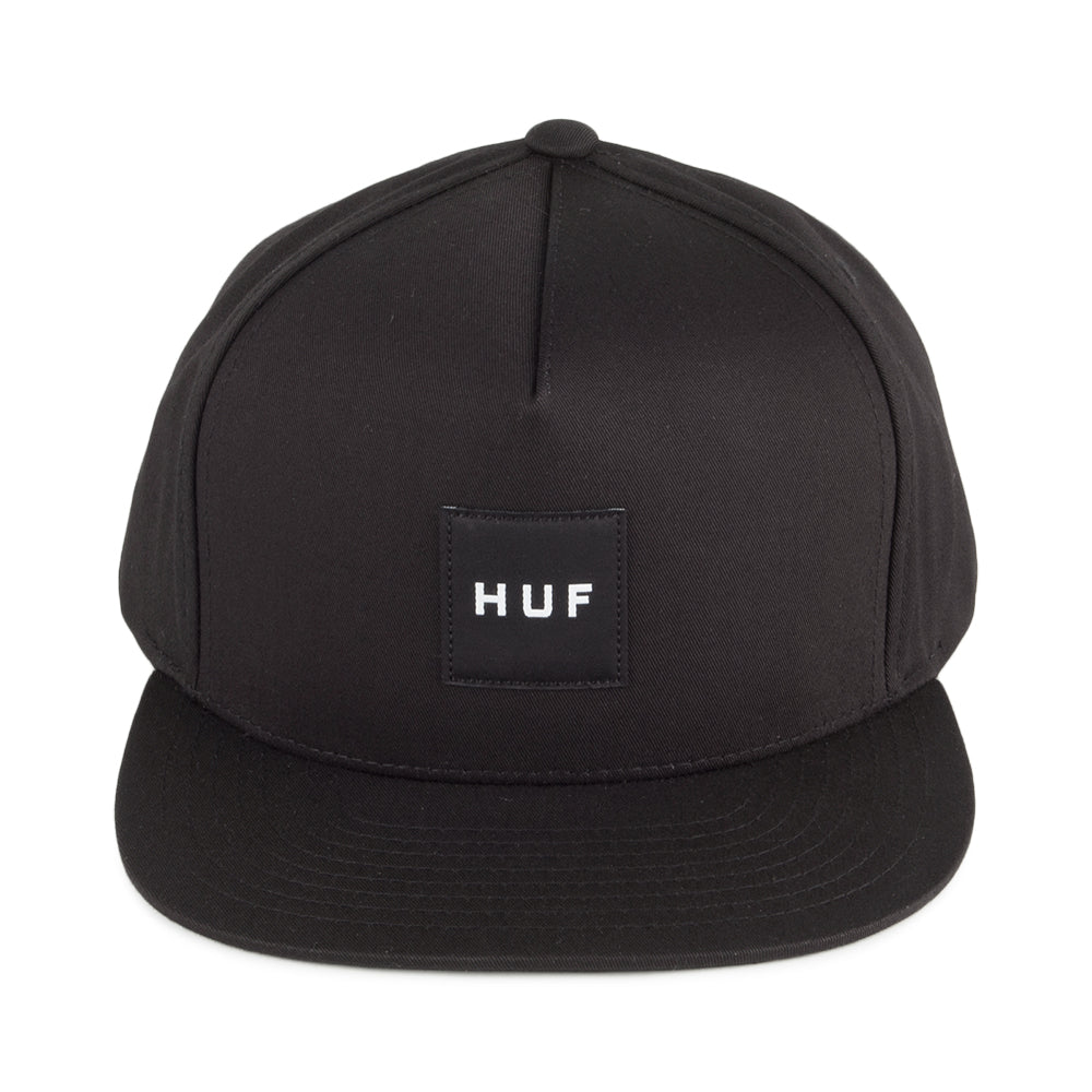 HUF Box Logo Snapback Cap - Black