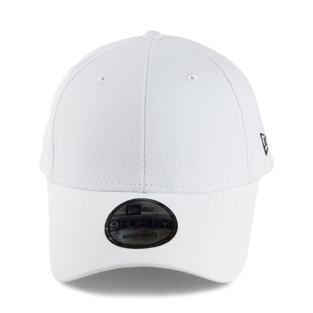 New Era 9FORTY Blank Baseball Cap - Flag Collection - White