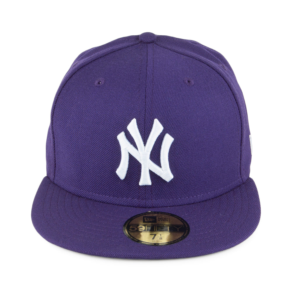 New Era 59FIFTY New York Yankees Baseball Cap - MLB League Essential - Purple