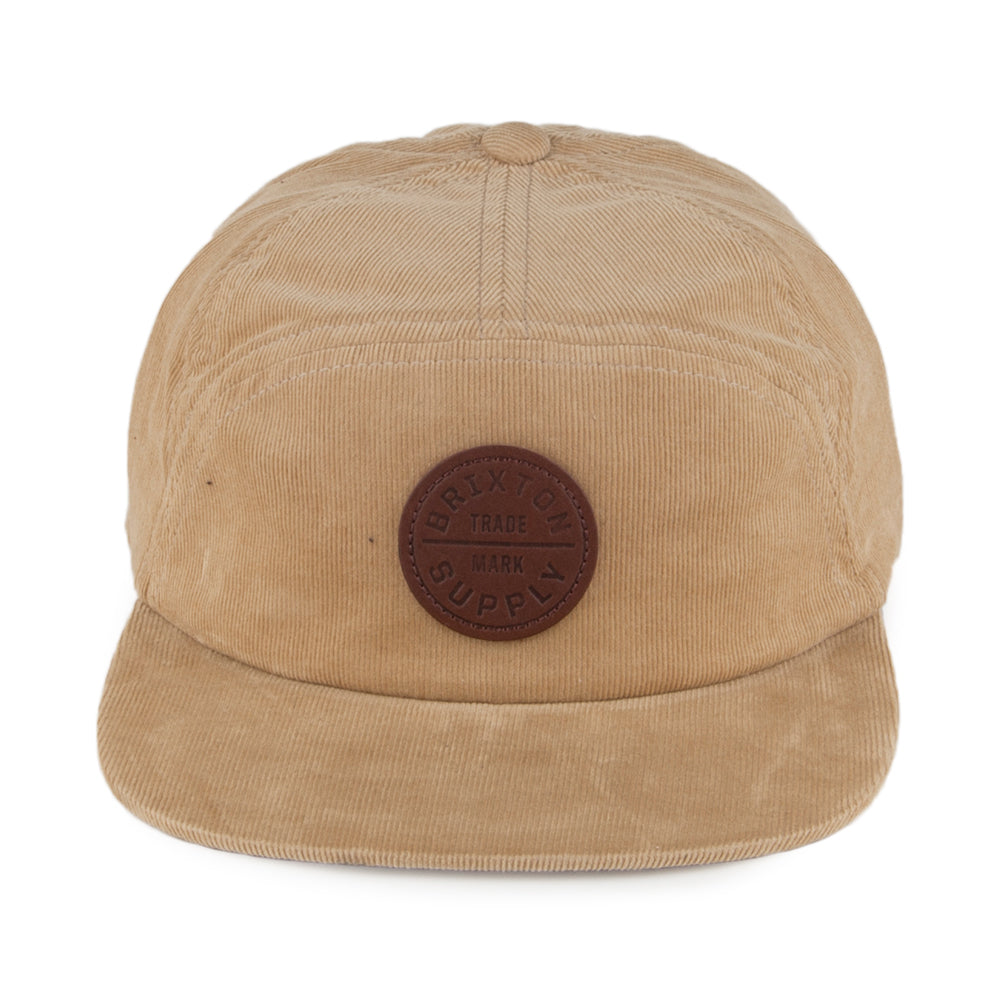 Brixton Hats Oath Seven Panel Baseball Cap - Khaki