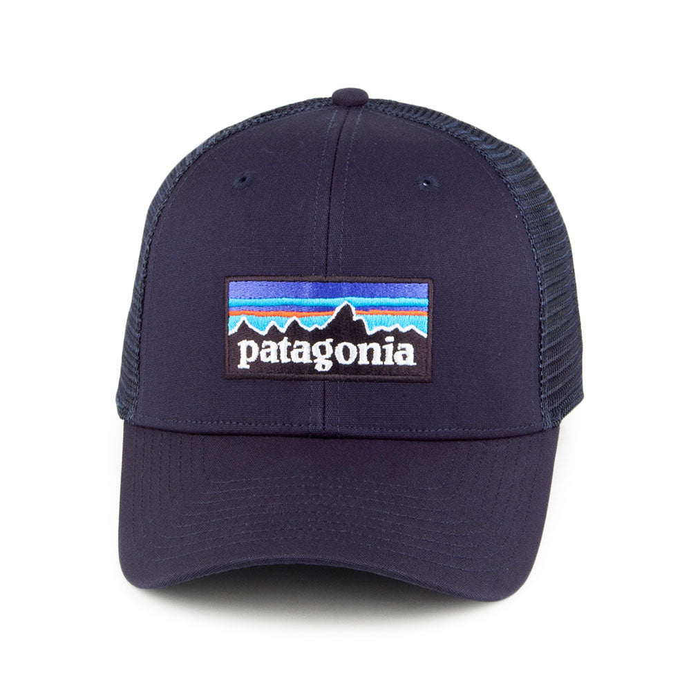 Patagonia Hats P-6 Logo Organic Cotton Trucker Cap - Navy Blue