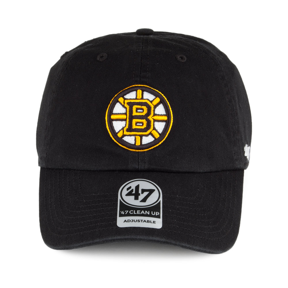 47 Brand Boston Bruins Baseball Cap - NHL Clean Up - Black