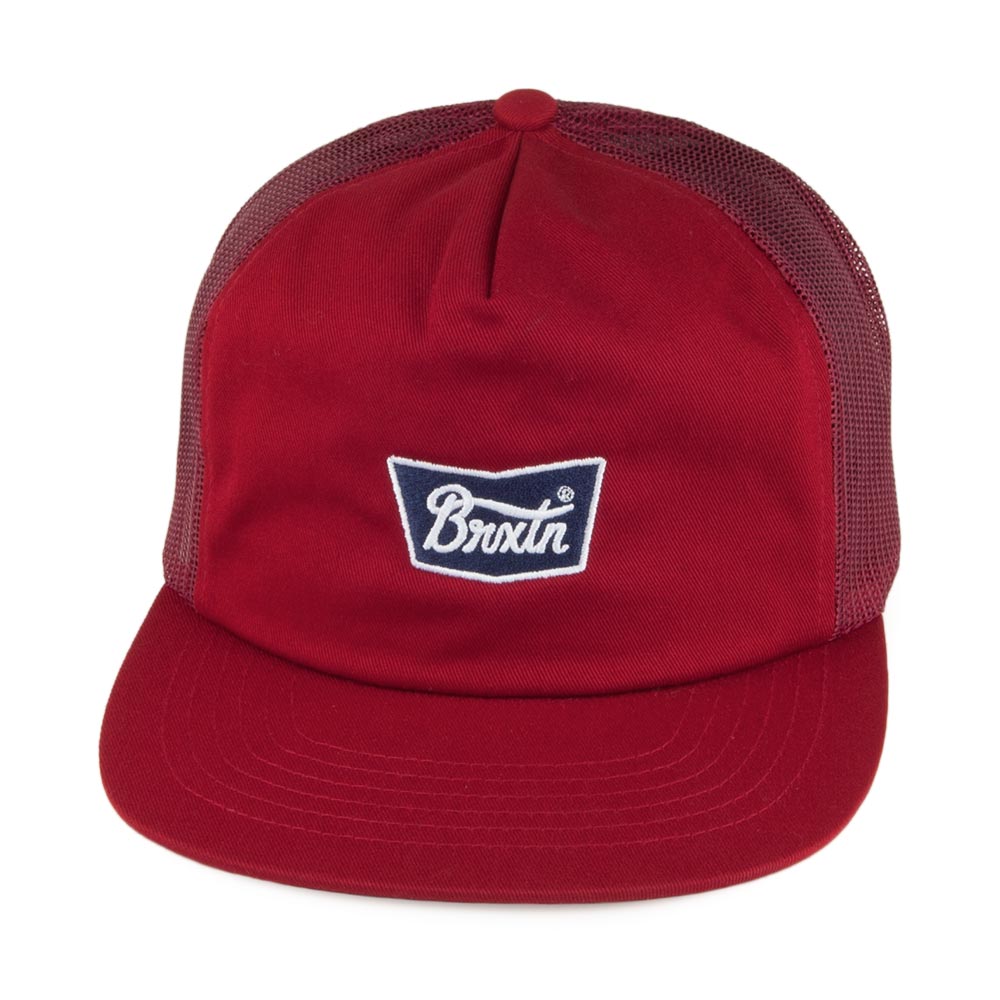 Brixton Hats Stith Trucker Cap - Burgundy