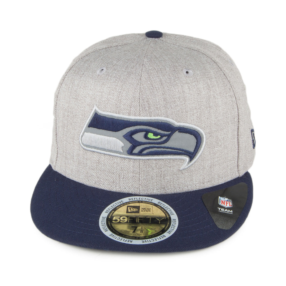 New Era 59FIFTY Seattle Seahawks Baseball Cap - Reflective Heather - Grey-Navy