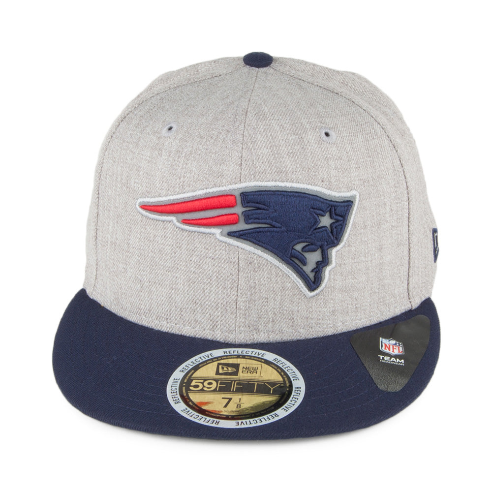 New Era 59FIFTY New England Patriots Baseball Cap - Reflective Heather - Grey-Navy