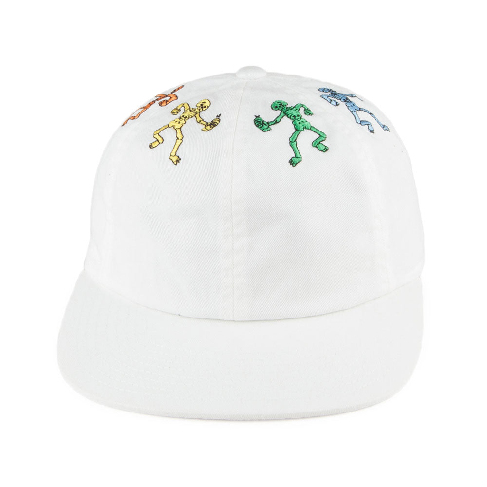 HUF Owsley 6 Panel Snapback Cap - White