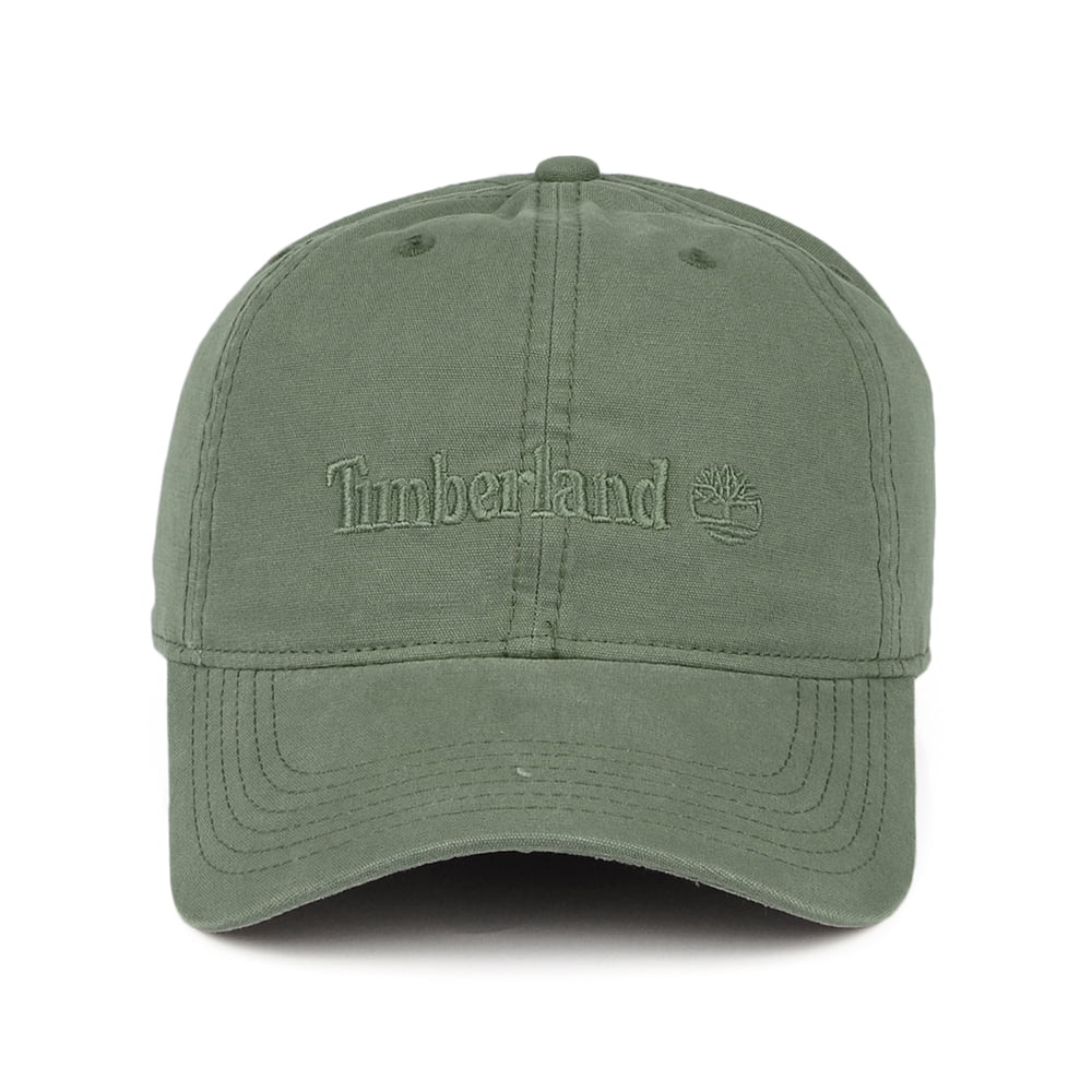 Timberland Hats Cooper Hill Cotton Canvas Baseball Cap - Olive