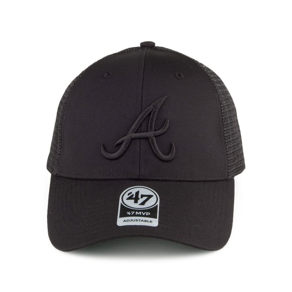 47 Brand Atlanta Braves Trucker Cap - MLB Branson MVP - Black