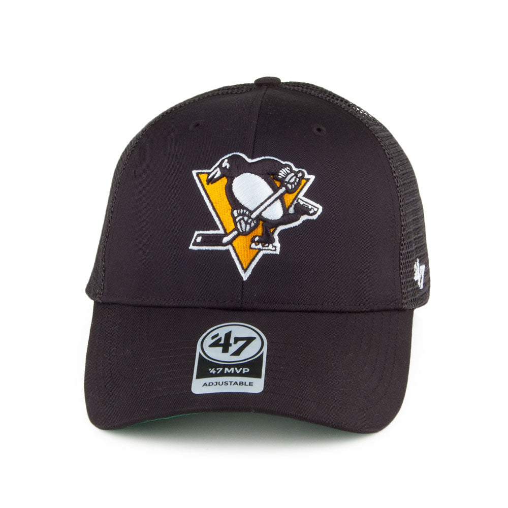 47 Brand Pittsburgh Penguins NHL Trucker Cap - Branson MVP - Black