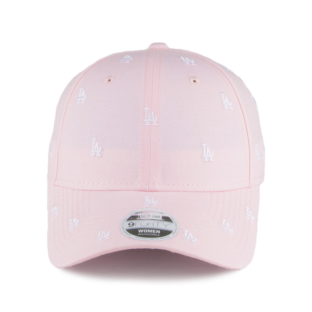 New Era Womens 9FORTY L.A. Dodgers Baseball Cap - MLB Monogram - Pink