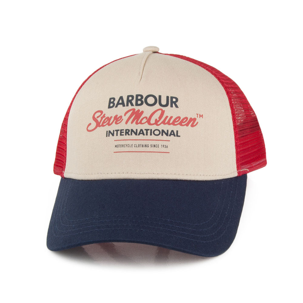 Barbour International SMQ Trucker Cap - Navy-Red