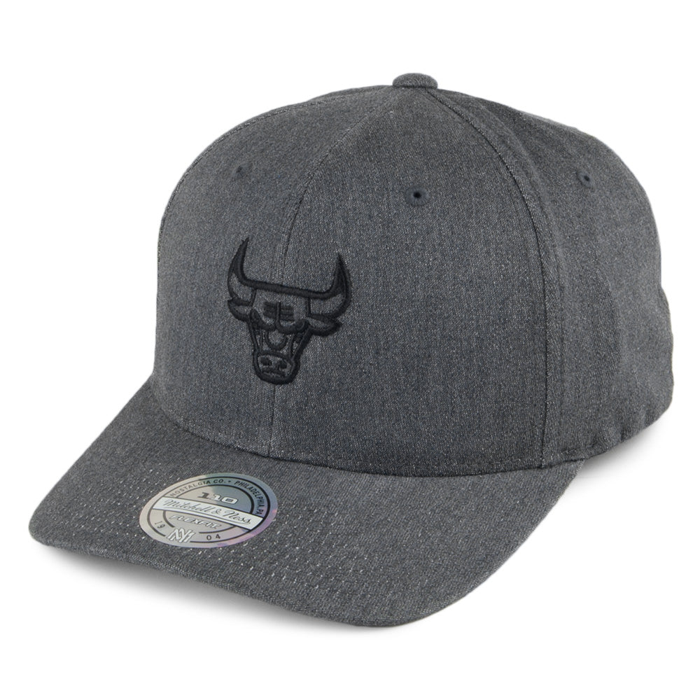 Mitchell & Ness Chicago Bulls Snapback Cap - Heather Melange 110 - Washed Black