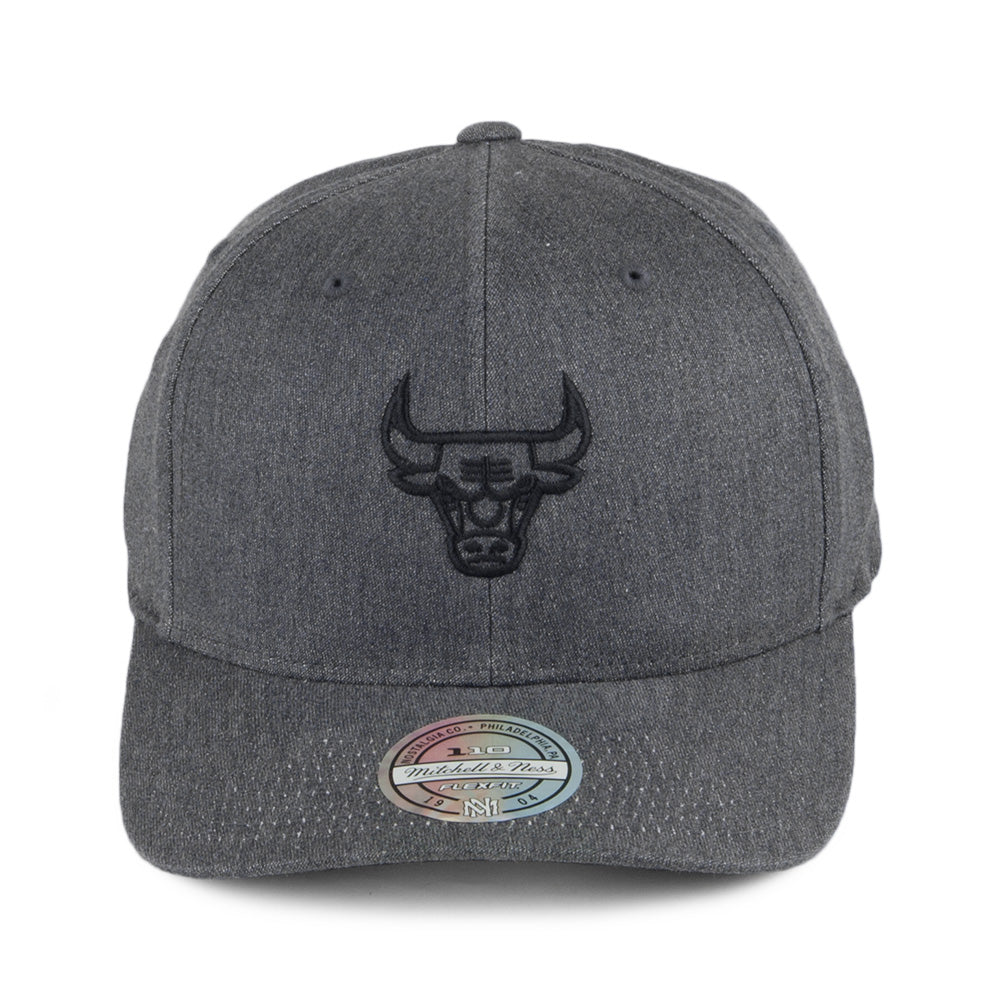 Mitchell & Ness Chicago Bulls Snapback Cap - Heather Melange 110 - Washed Black