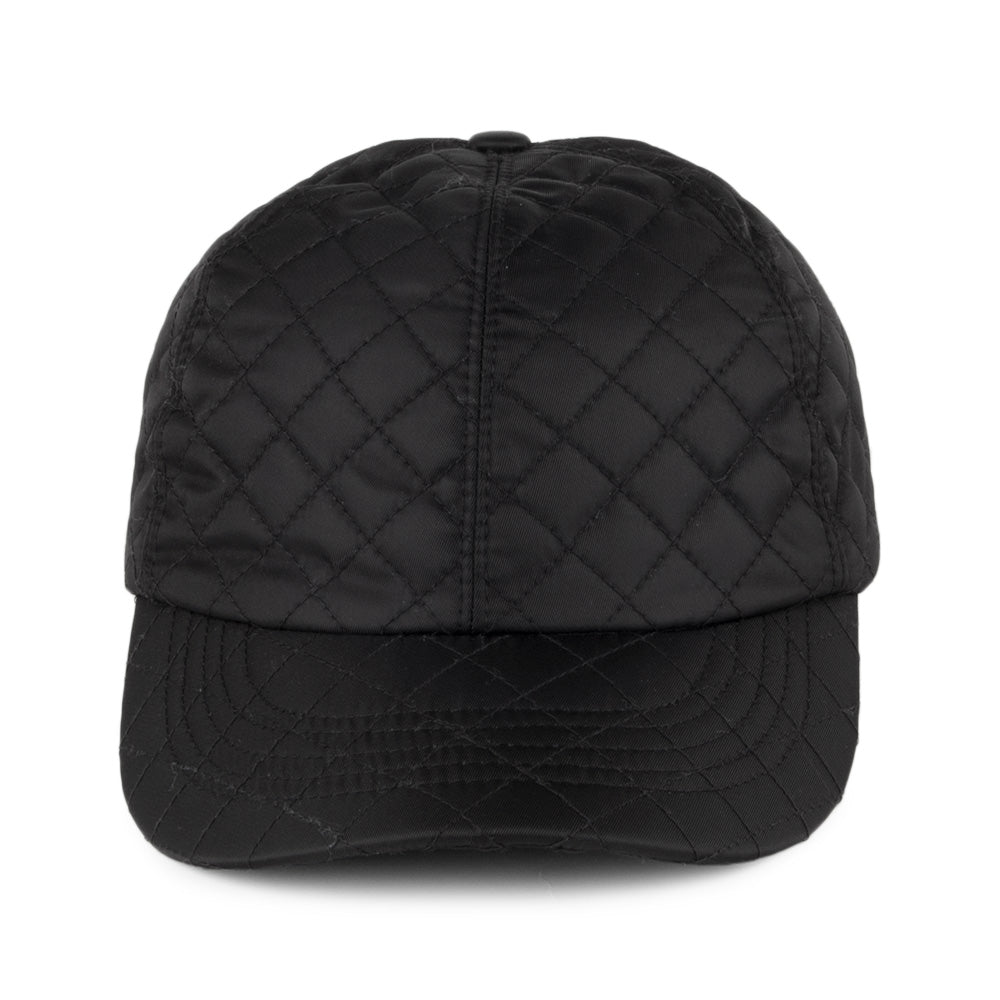 Betmar Hats Classic Quilted Rain Baseball Cap - Black