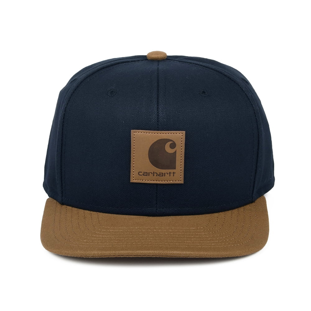 Carhartt WIP Hats Bi-Coloured Logo Snapback Cap - Navy-Brown