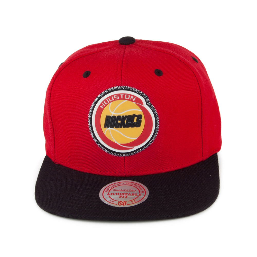 Mitchell & Ness Houston Rockets Snapback Cap - Zig Zag - Red-Black