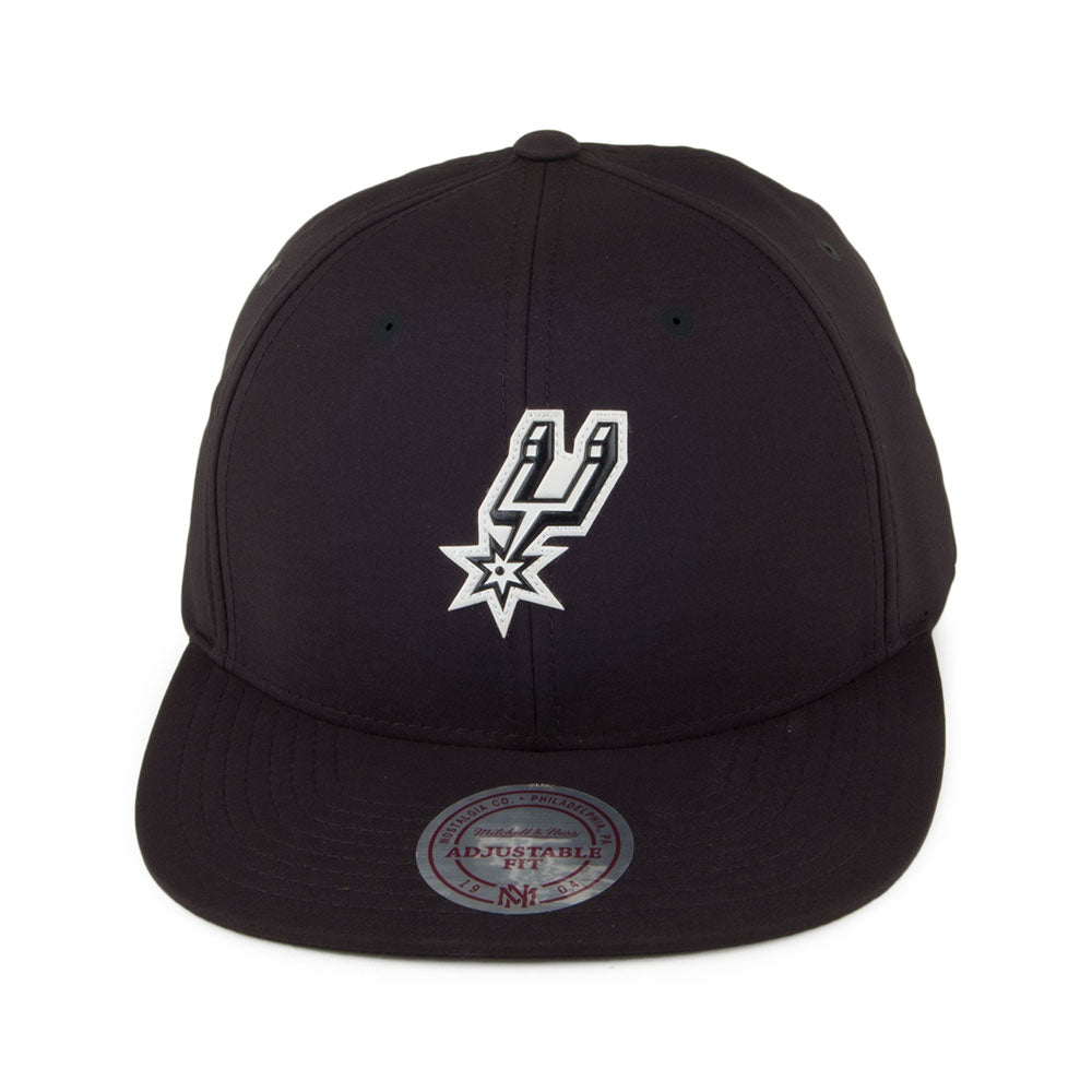 Mitchell & Ness San Antonio Spurs Strapback Cap - NBA Check - Black