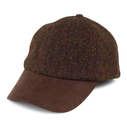 Failsworth Hats Harris Tweed Baseball Cap - Peat