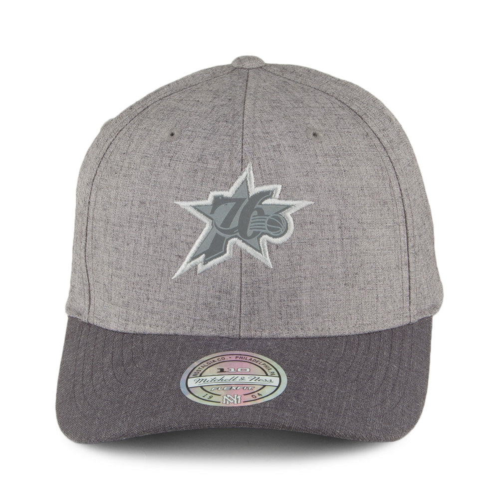 Mitchell & Ness Philadelphia 76ers Snapback Cap - Beam 110 - Grey