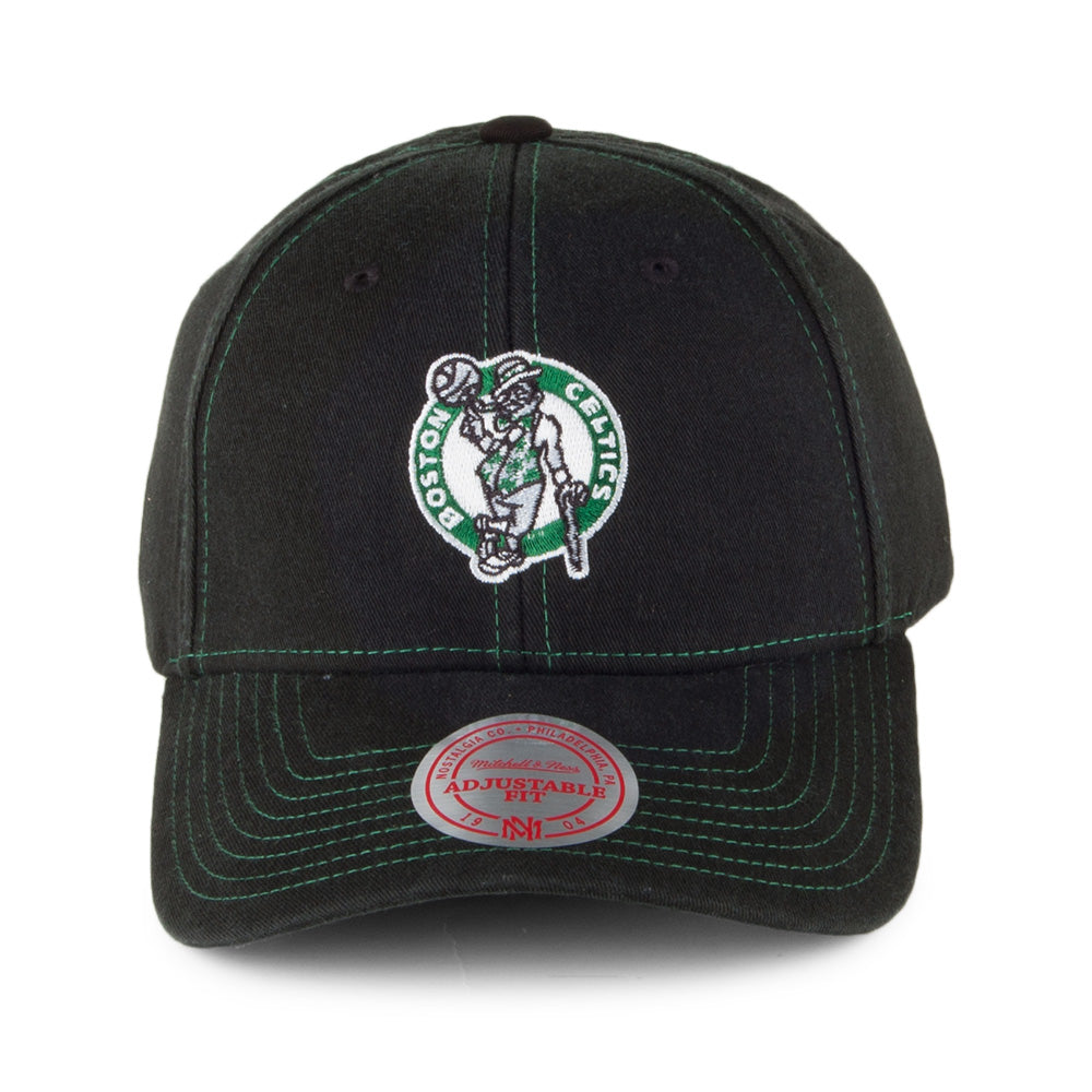 Mitchell & Ness Boston Celtics Snapback Cap - Contrast Cotton - Olive