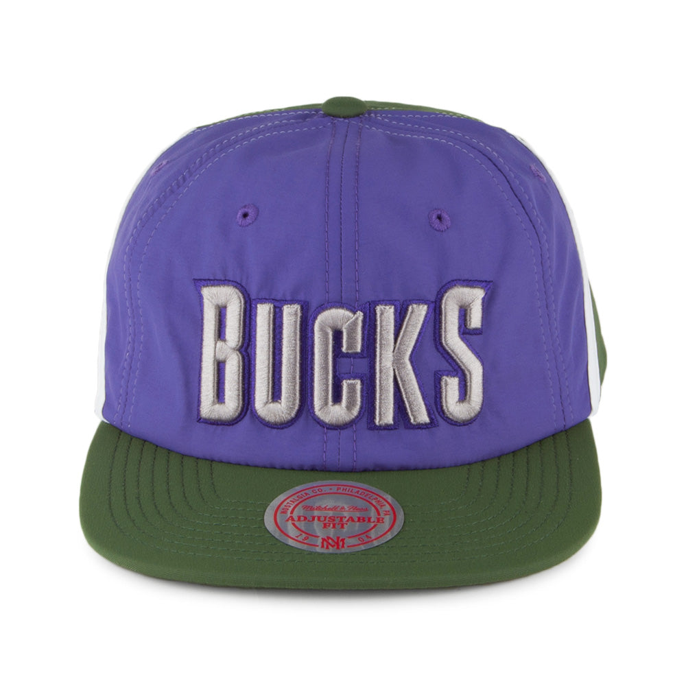 Mitchell & Ness Milwaukee Bucks Snapback Cap - Anorak - Purple-Green