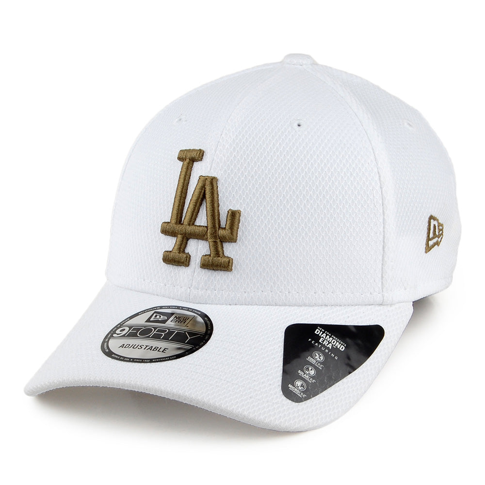 New Era 9FORTY L.A. Dodgers Baseball Cap - Diamond Era - White-Olive