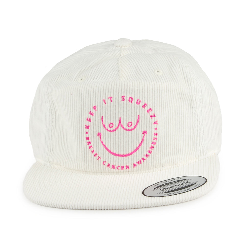 Hurley Hats Julian Squeezy Snapback Cap - White