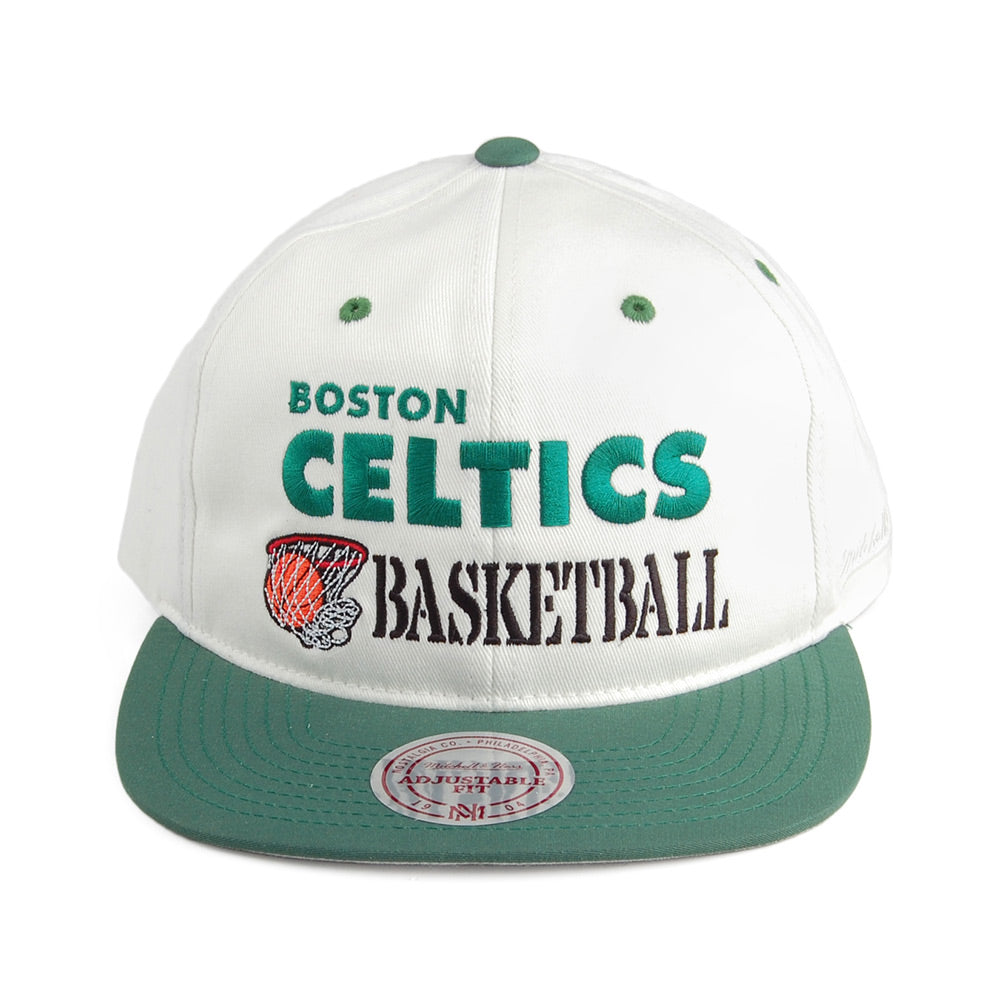 Mitchell & Ness Boston Celtics Snapback Cap - Dunk - Off-White-Green