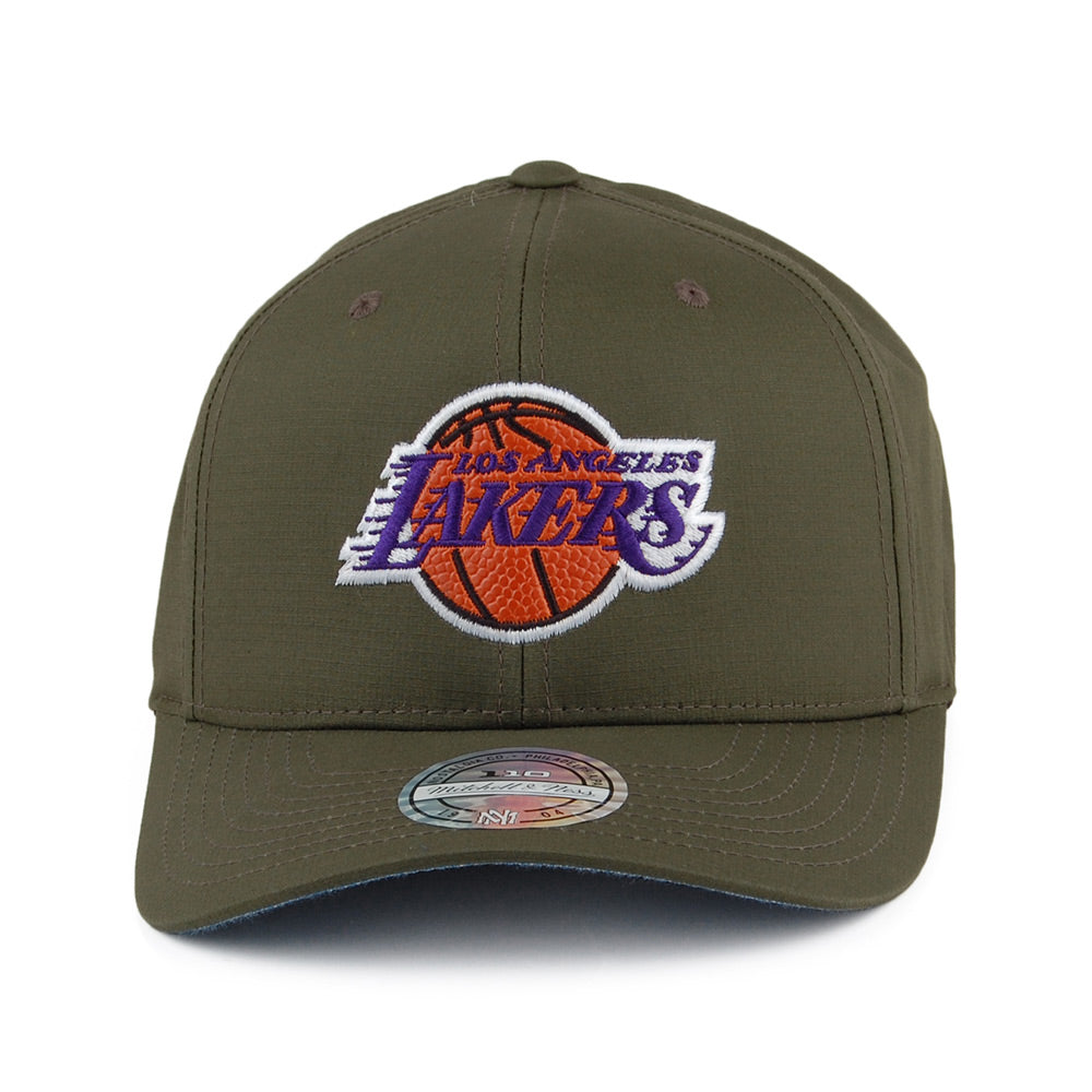 Mitchell & Ness L.A. Lakers Ripstop Snapback Cap - Battle - Army Green