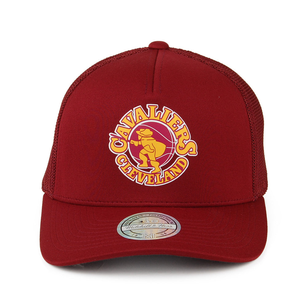 Mitchell & Ness Cleveland Cavaliers Trucker Cap - Vintage Jersey - Burgundy