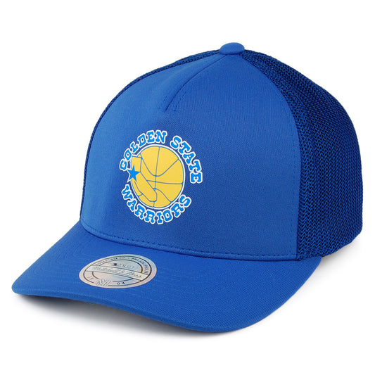 Mitchell & Ness Golden State Warriors Trucker Cap - Vintage Jersey - Blue