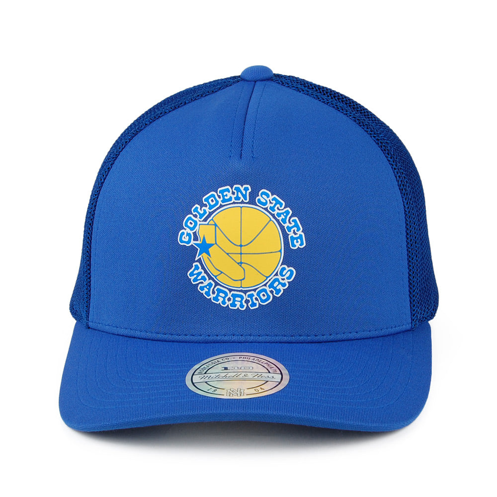 Mitchell & Ness Golden State Warriors Trucker Cap - Vintage Jersey - Blue