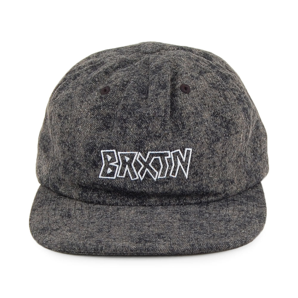 Brixton Hats Simmons Unstructured Snapback Cap - Washed Black