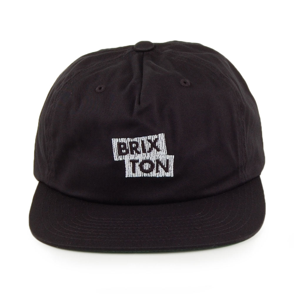 Brixton Hats Team II Unstructured Snapback Cap - Black