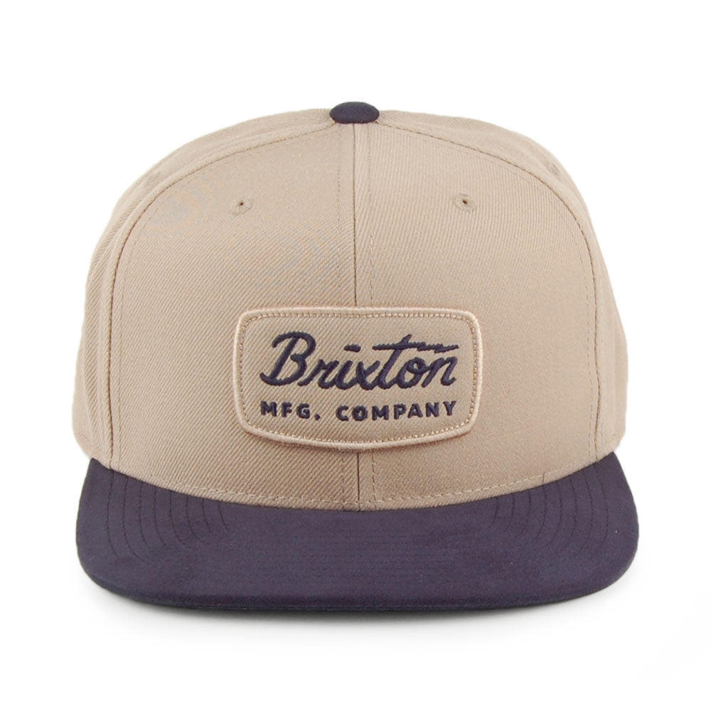 Brixton Hats Jolt MP Snapback Cap - Khaki-Navy