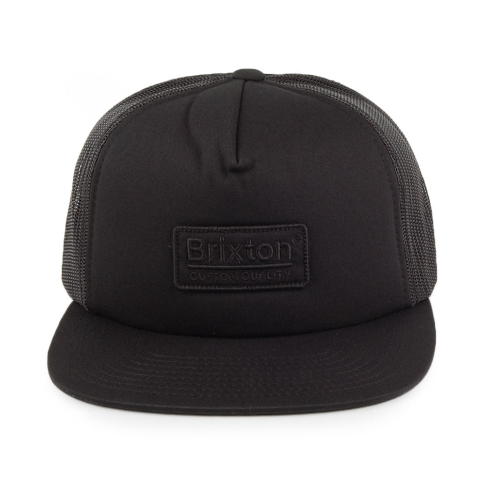 Brixton Hats Palmer Mesh Tonal Trucker Cap - Black