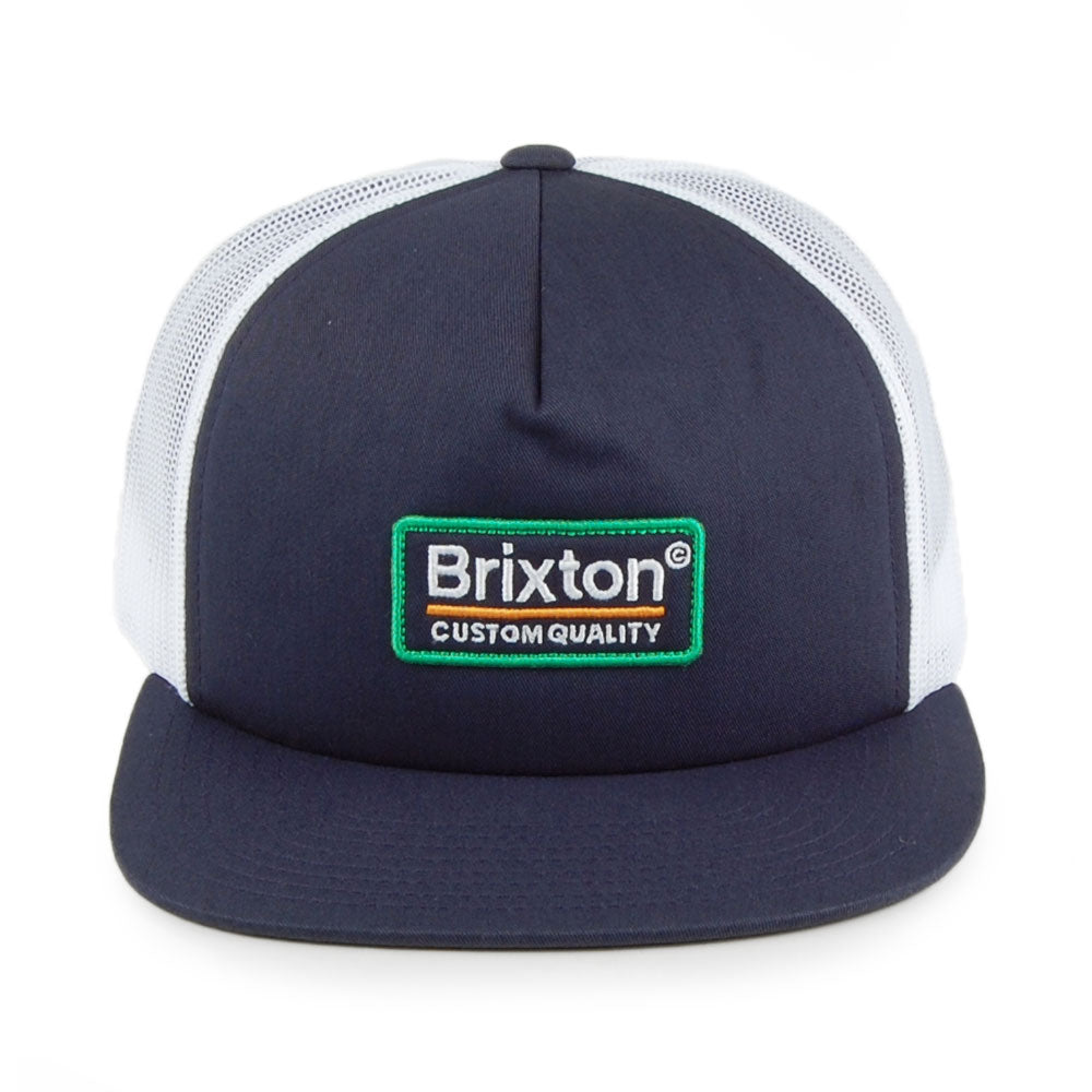 Brixton Hats Palmer MP Mesh Trucker Cap - Blue-White