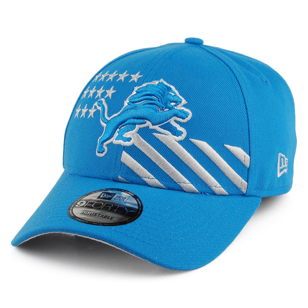 New Era 9FORTY Detroit Lions Baseball Cap - NFL Draft - Blue – Village Hats