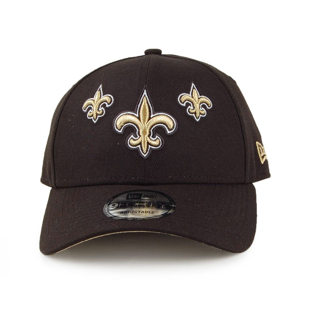 New Era 9FORTY New Orleans Saints Baseball Cap - NFL Draft - Black-Gold