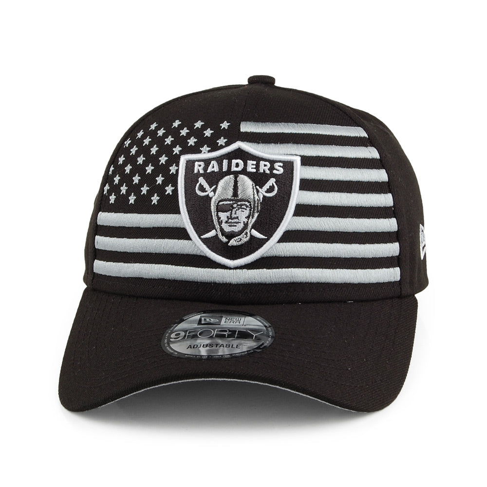 New Era 9FORTY Las Vegas Raiders Baseball Cap - NFL Draft - Black-Grey