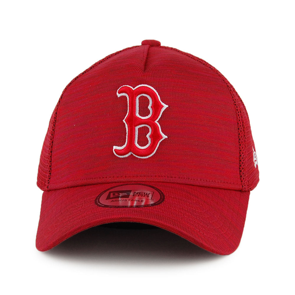 New Era 9FORTY Boston Red Sox A-Frame Baseball Cap - Engineered Fit - Red Mix