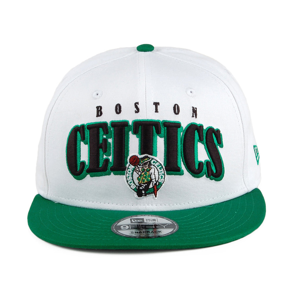 New Era 9FIFTY Boston Celtics Snapback Cap - Retro NBA - White-Green