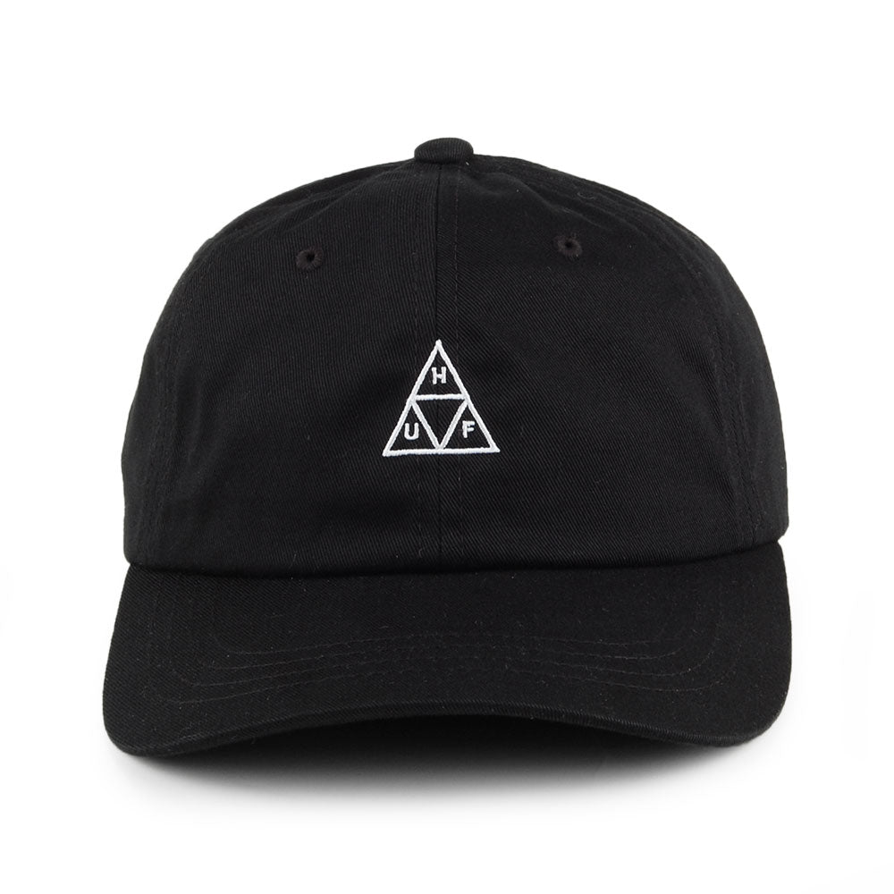 HUF Mini Triple Triangle Curved Visor Baseball Cap - Black