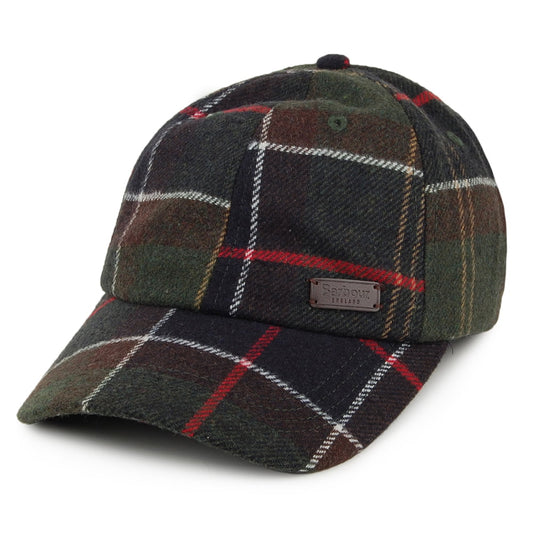 Barbour Hats Galingale Tartan Baseball Cap - Navy-Olive