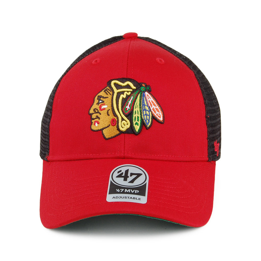 47 Brand Chicago Blackhawks NHL Trucker Cap - Branson MVP - Red