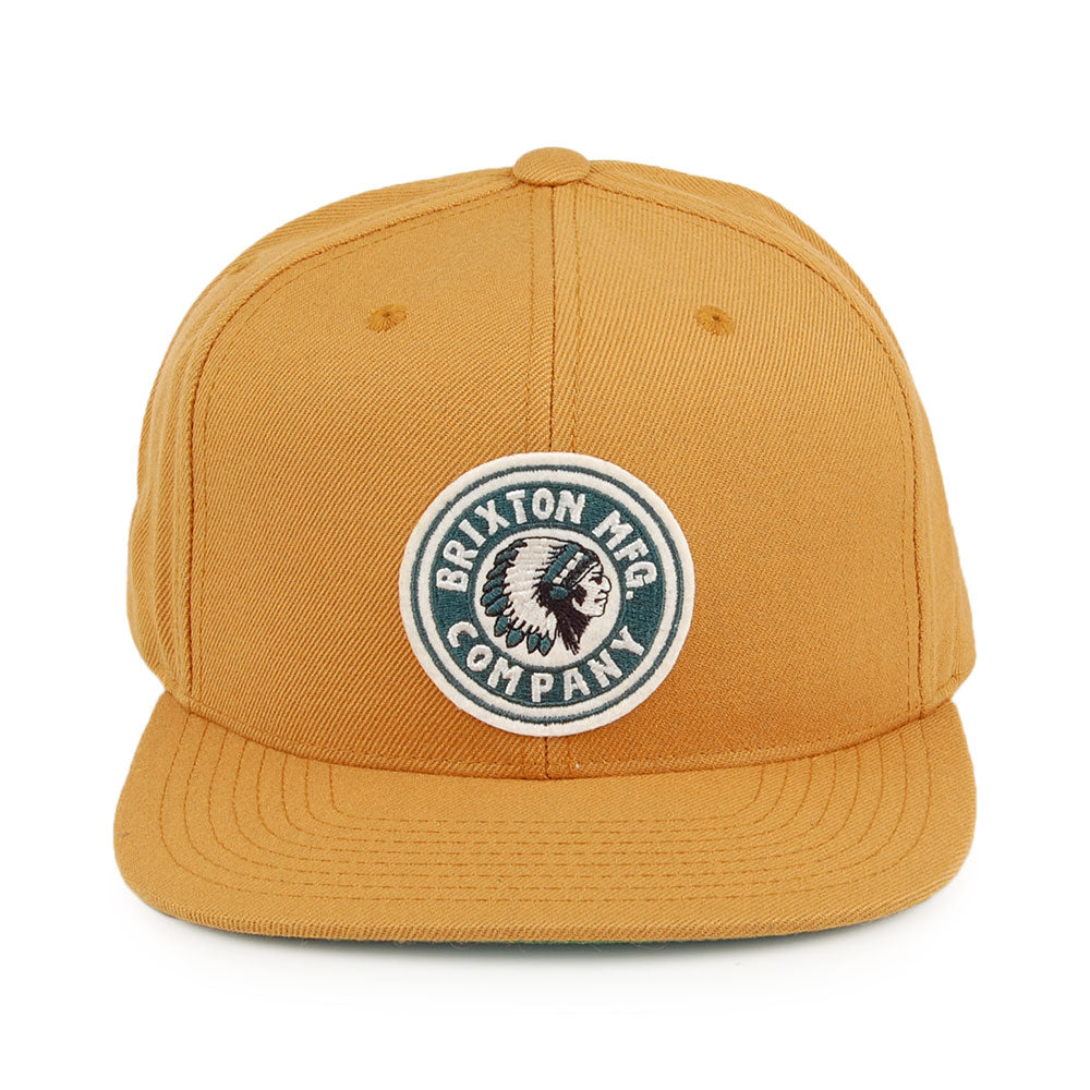 Brixton Hats Rival Snapback Cap - Mustard